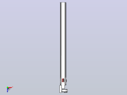 皮带直线轴半封闭可选导轨TPA-HNB-120D-110-L1450-ML-C-P40-N3俯视缩略图