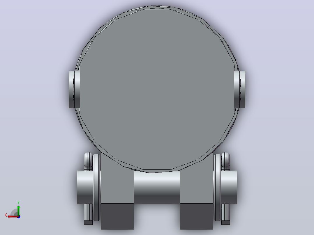 气缸CK1A50-100后视图