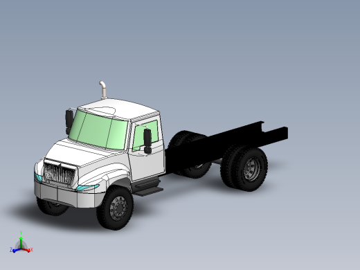 International MV™ 系列底盘驾驶室（3D 模型_CAD）主视缩略图