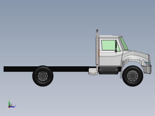 International MV™ 系列底盘驾驶室（3D 模型_CAD）左视缩略图