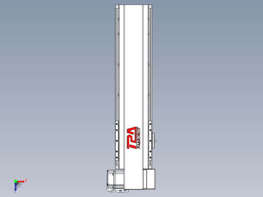 皮带直线轴半封闭可选导轨TPA-HNB-120D-110-L300-RP-C-P40-N3俯视缩略图