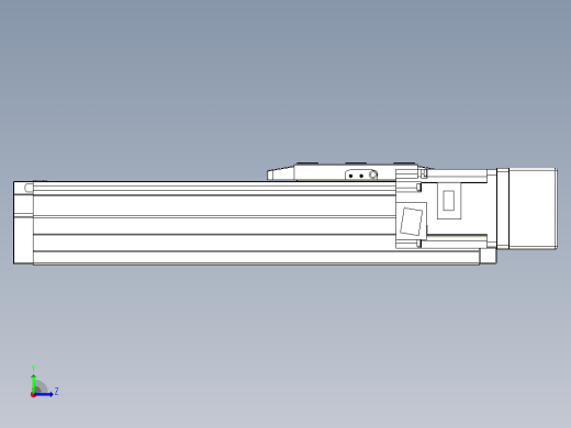 滚珠丝杠直线轴内置导轨TPA-GCR-80-1610C-L150-MR-M40-N3左视缩略图