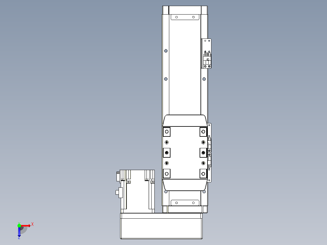滚珠丝杠直线轴内置导轨TPA-GCR-80-1610C-L150-MR-M40-N3俯视图