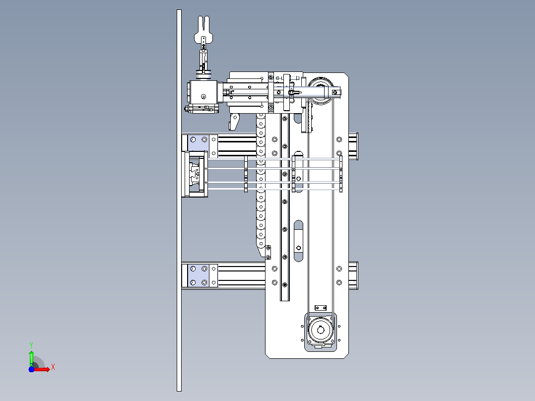 FPC 柔性排线自动插装治具前视图
