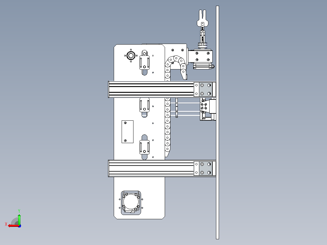 FPC 柔性排线自动插装治具后视图