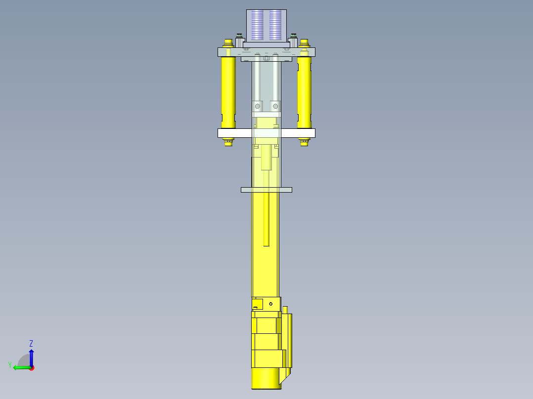 间距升降机左视图