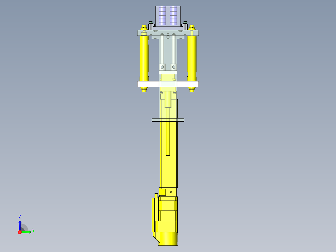 间距升降机右视图