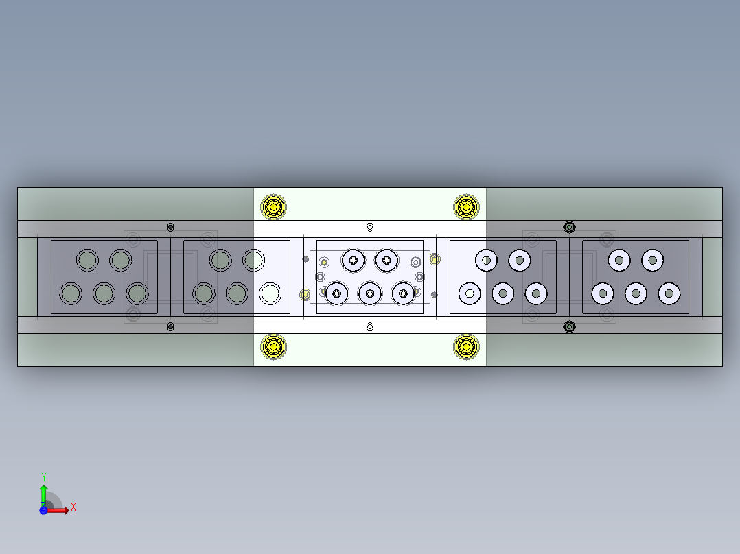 间距升降机俯视图