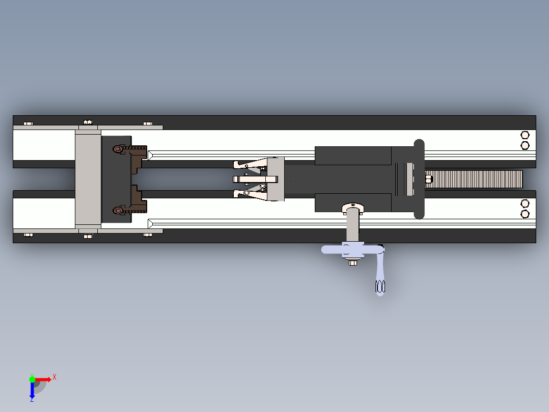滚动轴承拆卸工具3D图纸 Solidworks设计俯视图