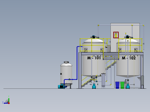 奶油生产厂右视缩略图