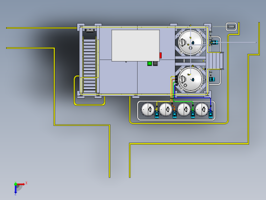 奶油生产厂俯视缩略图