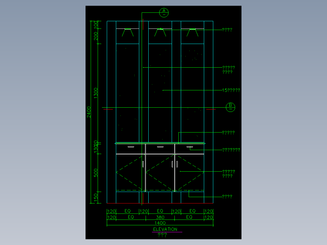 家装类CAD图块(三)-FH01012A