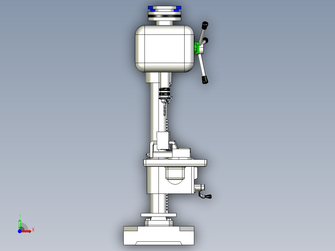 钻机整机前视图