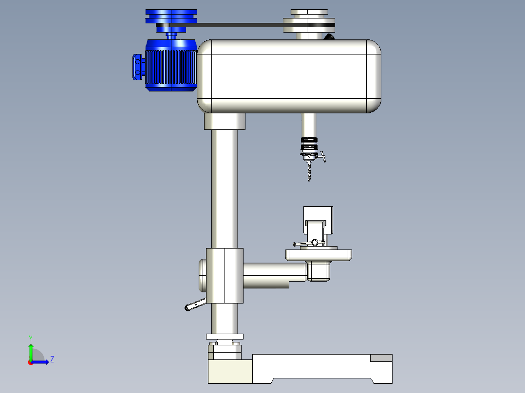 钻机整机左视图
