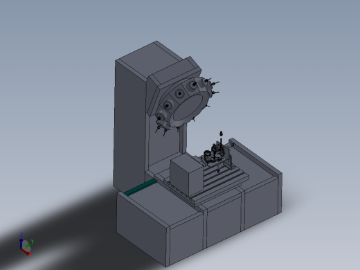 非标数控钻床设备模型