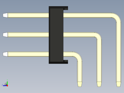 彩色公排针 100mil 2.54mm 系列-DS1022_black_3x17p_100mil_TypeD_rev1.0右视缩略图