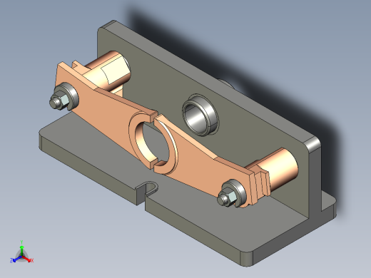 拨叉831006镗孔夹具（CAD图+Proe三维）
