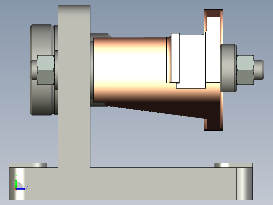 拨叉831006镗孔夹具（CAD图+Proe三维）左视图