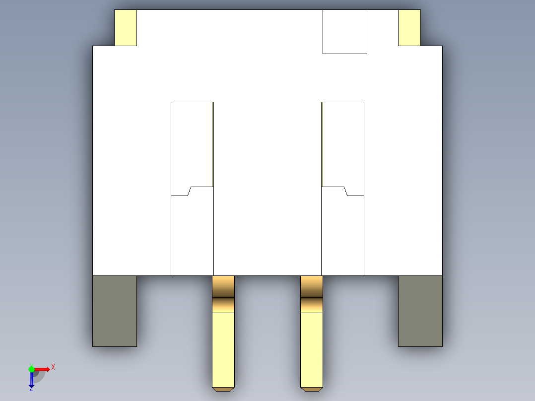 JST-S2B-PH-SM4-TB俯视图