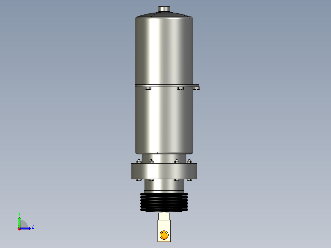 气动制动缸左视图