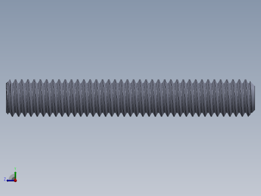 UNC 平头紧定螺钉-UNC SET SCREW 0.375 x2.500.SLDPRT右视缩略图
