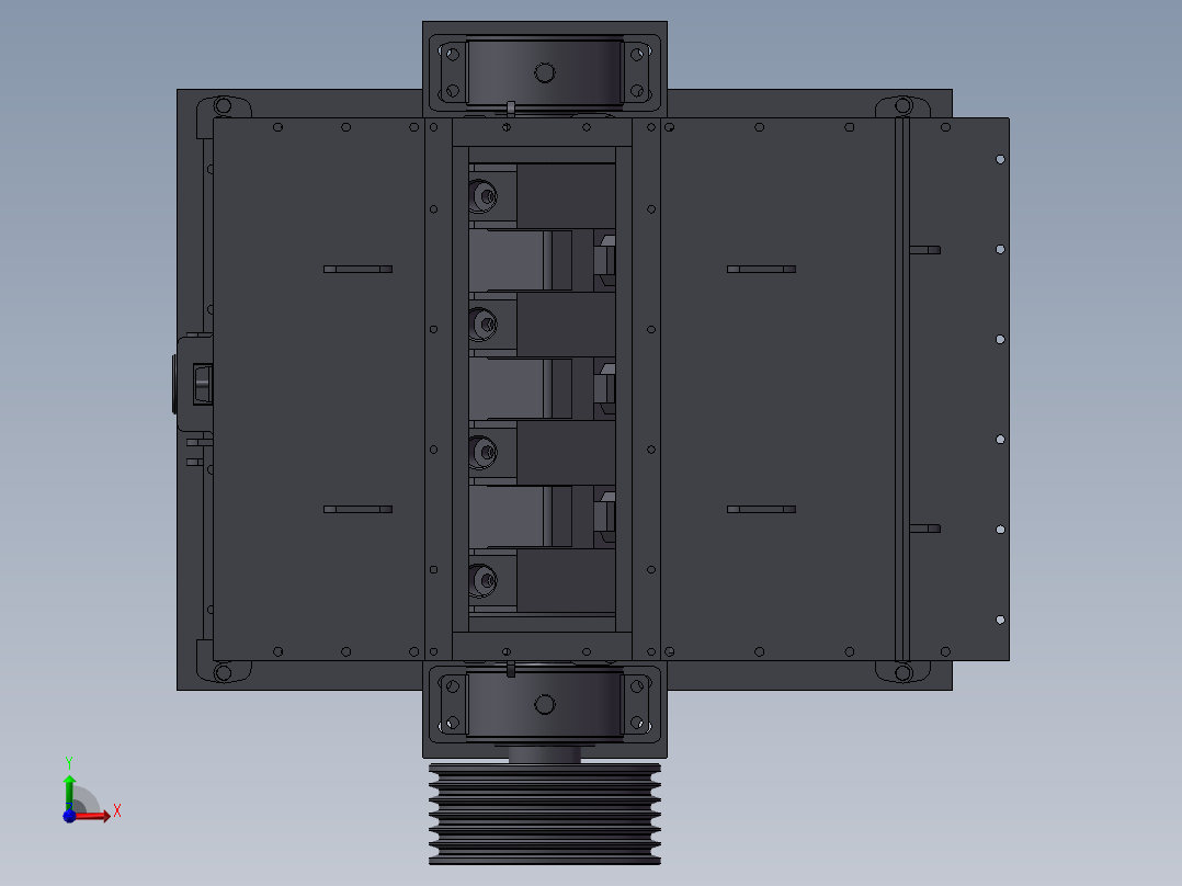 反击破碎机前视图