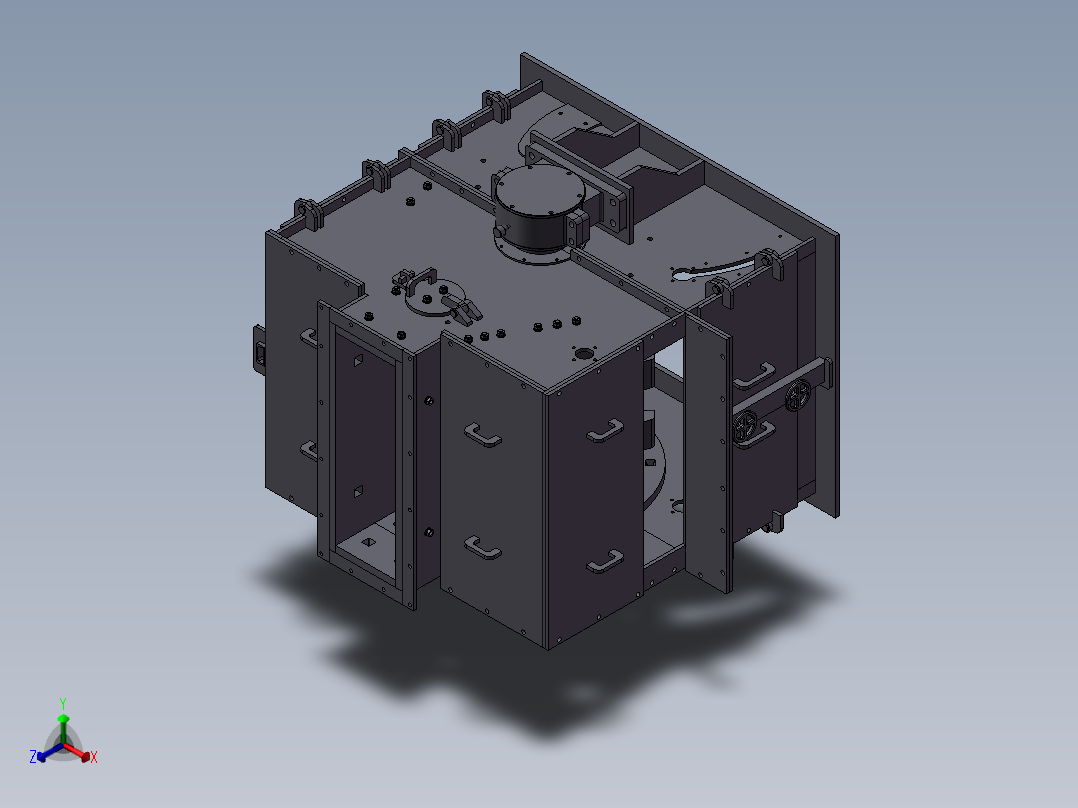 反击破碎机正等轴测图