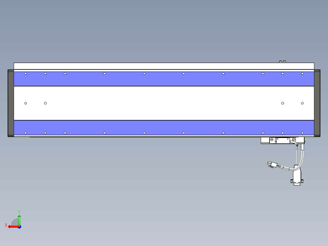 威洛博VL系列3d模型模组VL17E1Y-S600后视图