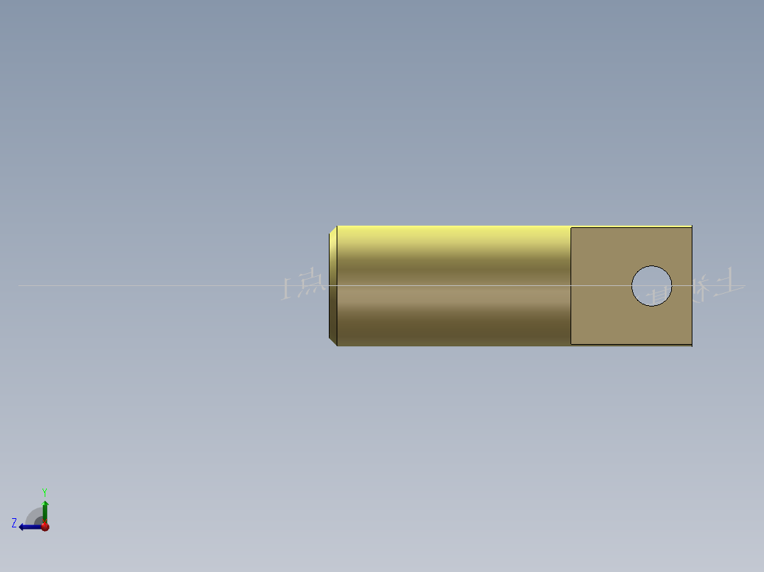 S8 气缸接头右视图