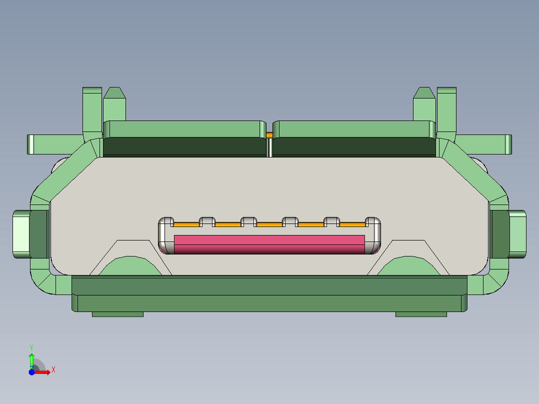 微型USB 3前视图