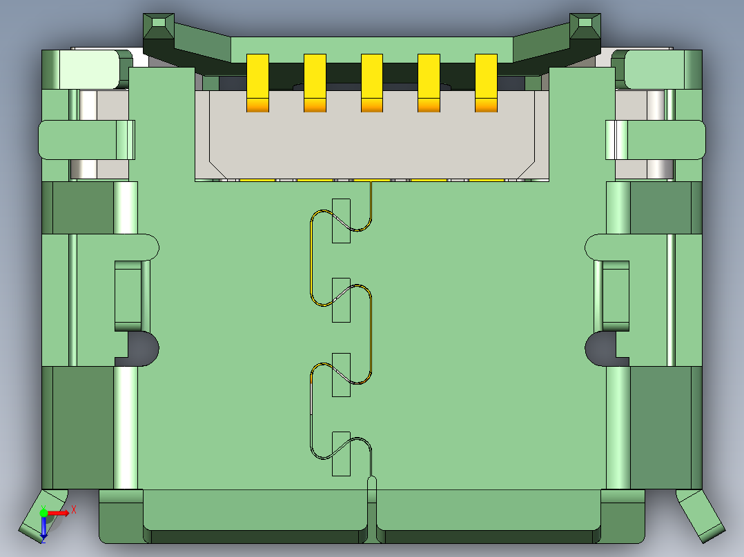 微型USB 3俯视图
