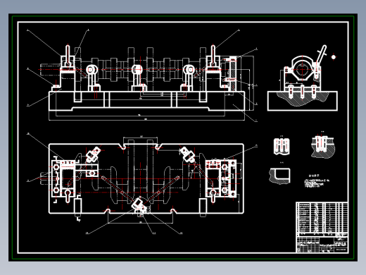 7A054--四缸柴油机曲轴工艺工装设计