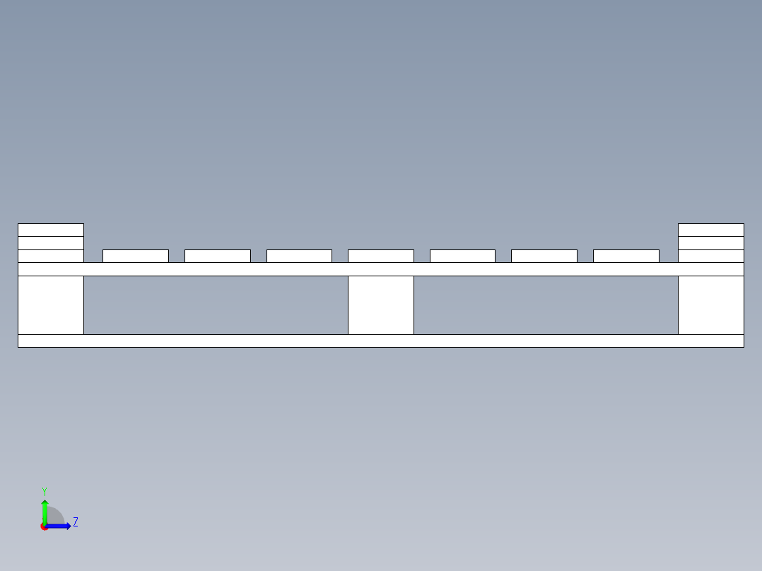 托盘 设计模型 (28)左视图
