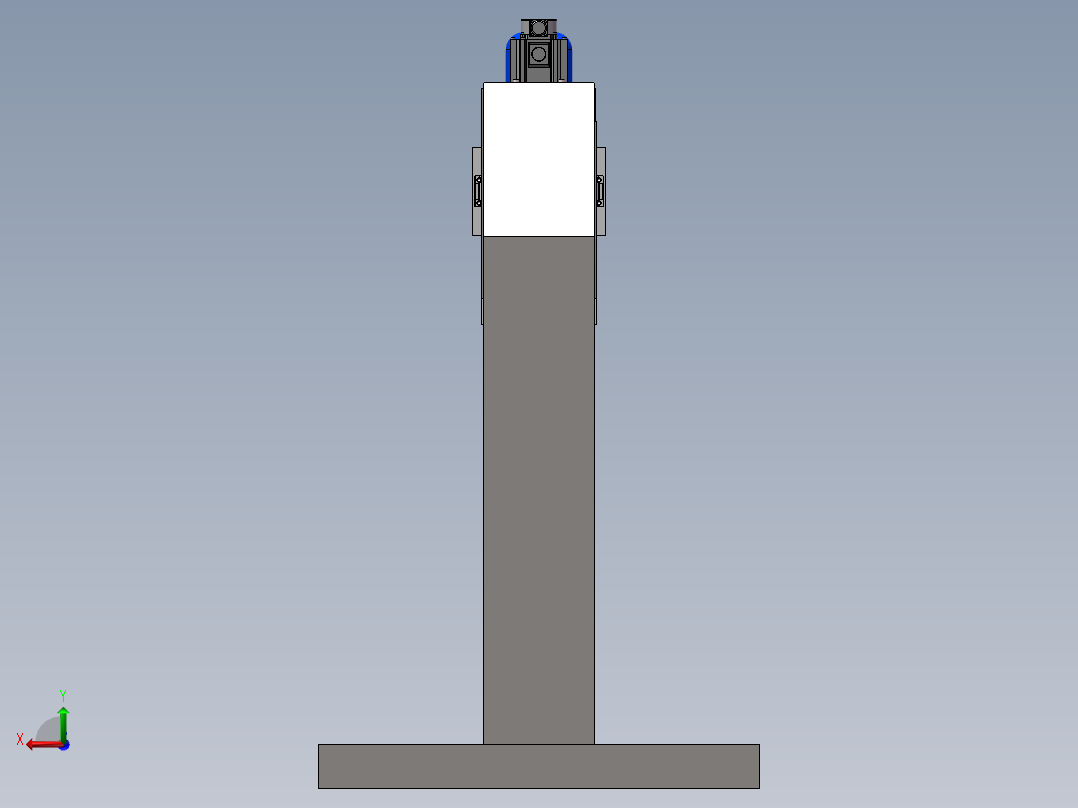 卯枪机构模型后视图