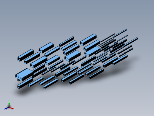 线槽55款正等轴测缩略图