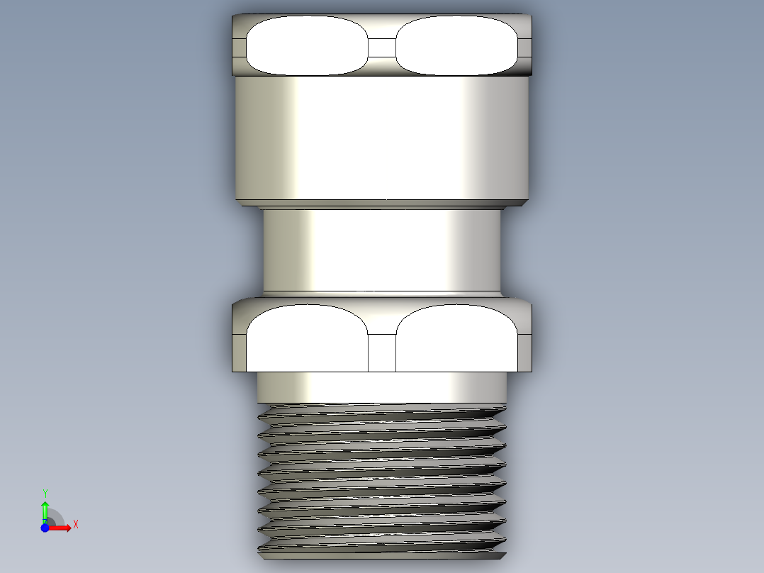 霍克501-421-Os-M20不锈钢电缆密封套前视图