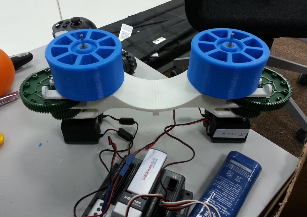 Vex全向轮发求机器人三维建模图纸 STEP格式图档