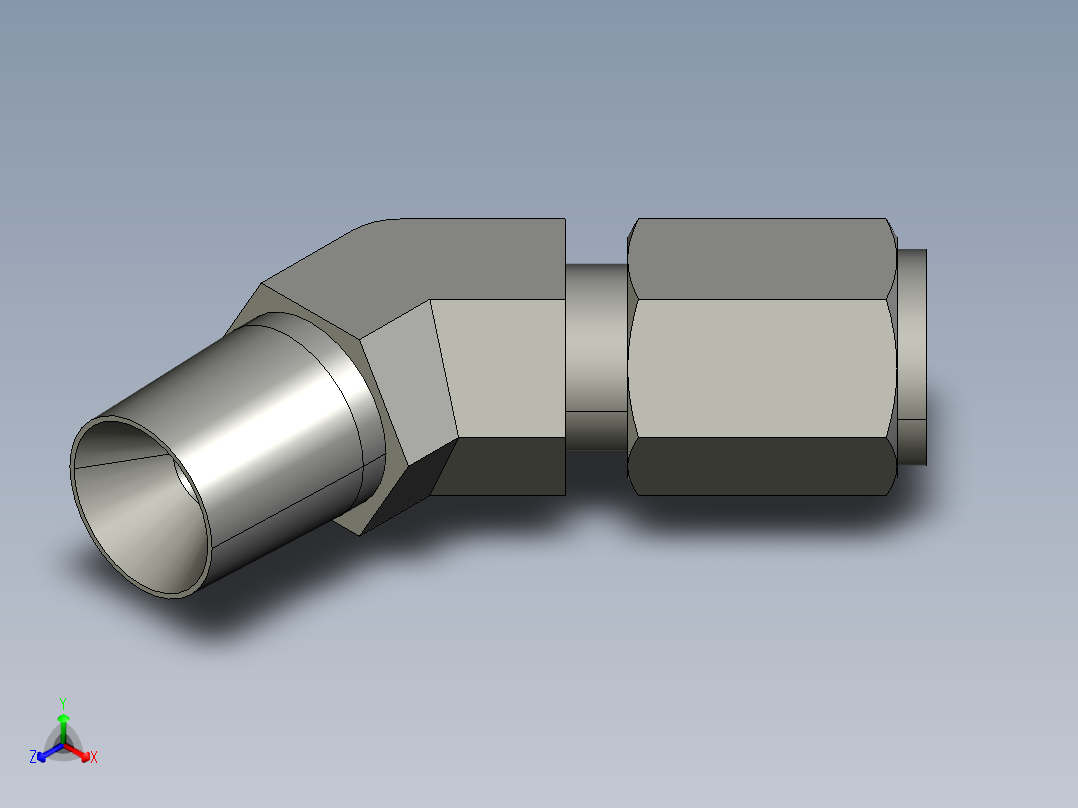 卡套式工业通用硬管接头4-4_vbu-s主视图