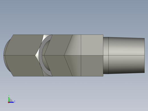 卡套式工业通用硬管接头4-4_vbu-s左视缩略图