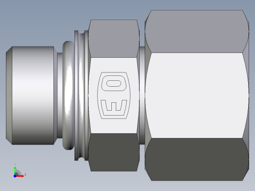 卡套式工业通用硬管接头EO_Swivel_connector_EGEO15LMCF前视缩略图