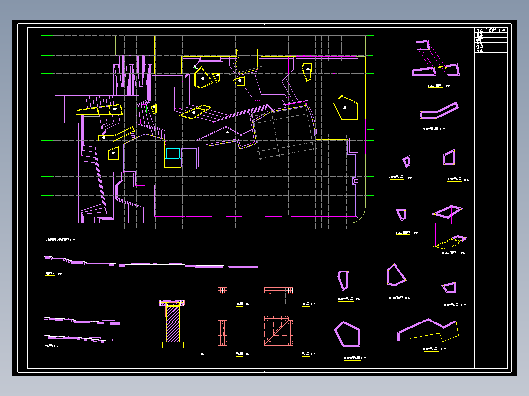 某三十六班中学单体设计施工图（含CAD）