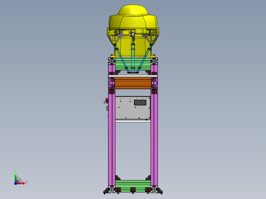 Fanuc Delta M-1iA1H 机器人支架由博世铝型材制成 -v1前视缩略图