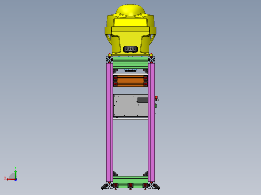 Fanuc Delta M-1iA1H 机器人支架由博世铝型材制成 -v1后视缩略图