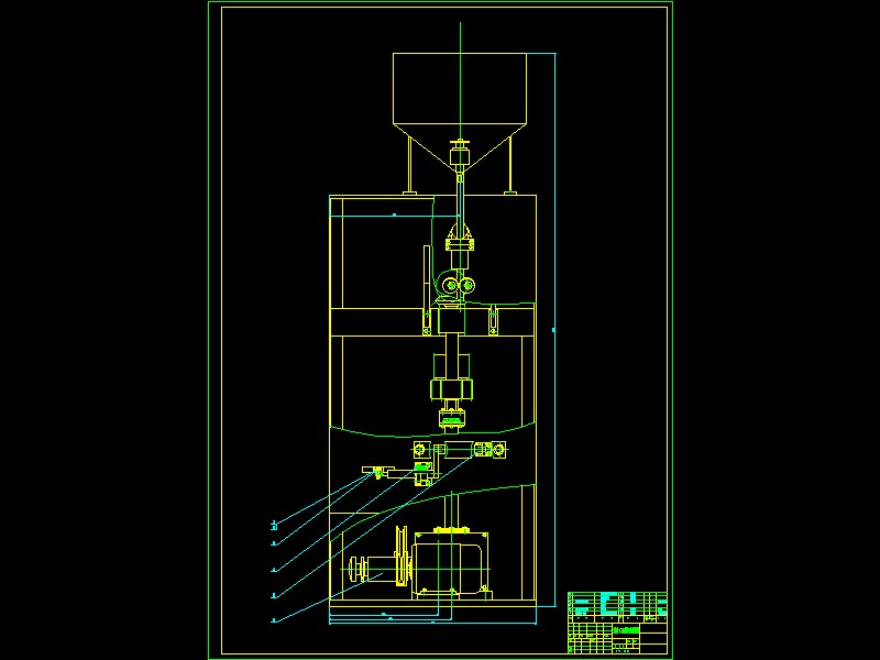 三角包装袋形式的液体立式成型－充填－封口包装机设计