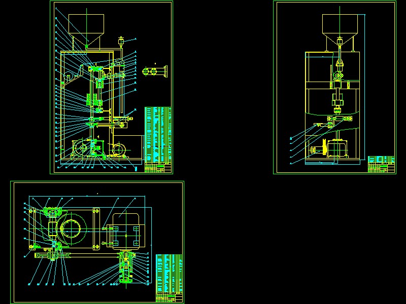 三角包装袋形式的液体立式成型－充填－封口包装机设计