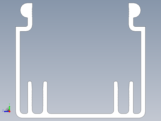 型材-KJN CABLE CONDUIT 40X40 KJN511011.STEP右视缩略图