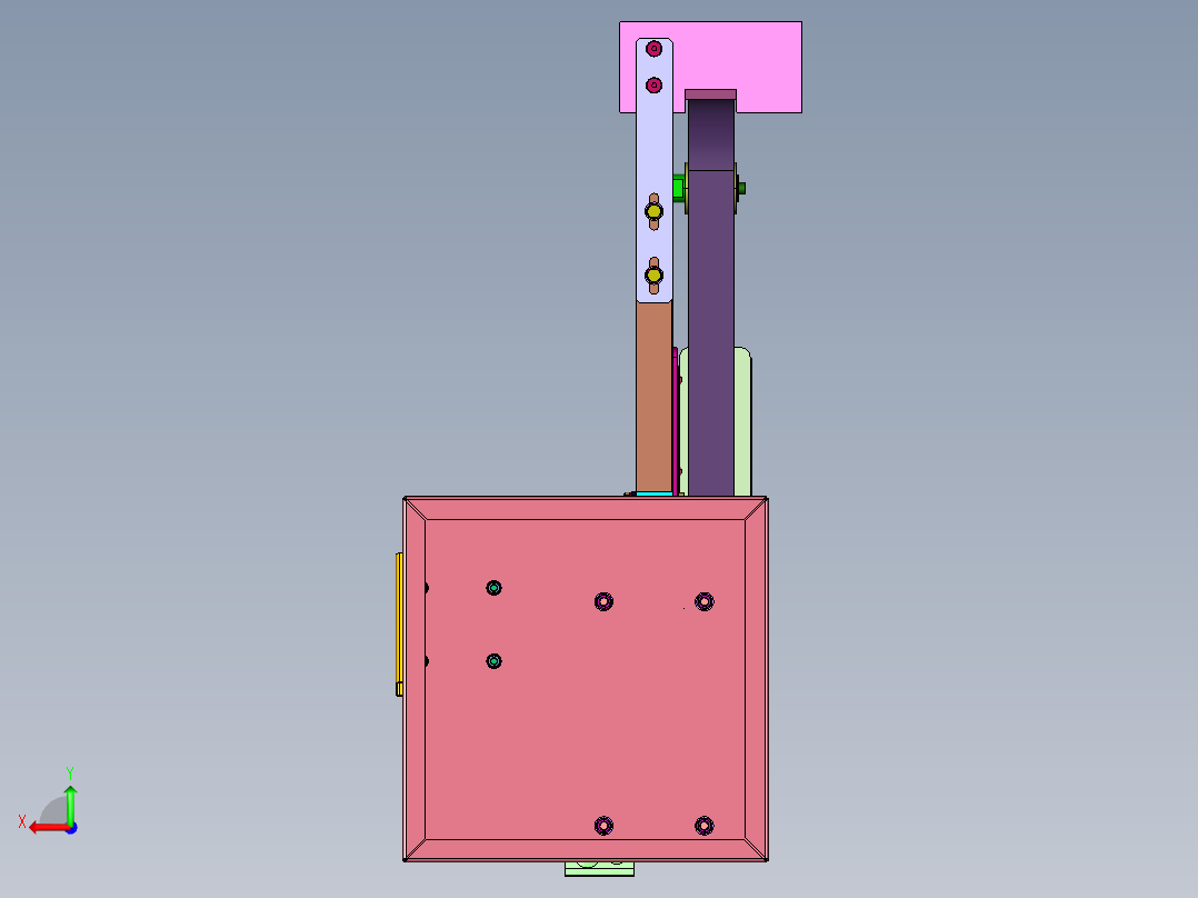 小型家用台式平面砂光磨刀砂带机后视图