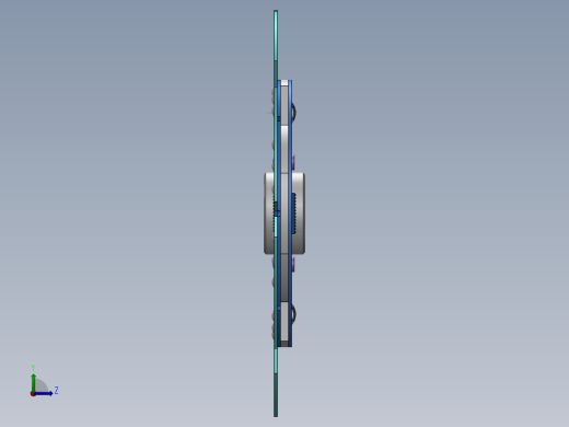 别克君威膜片弹簧离合器左视缩略图