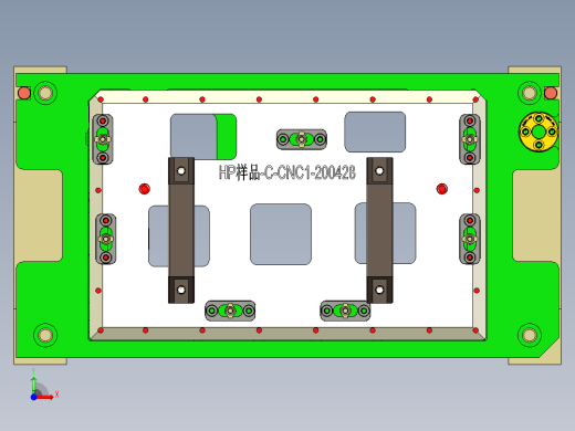 HP NCT-C-笔记本CNC工装夹具三维模型CNC1-200429前视缩略图