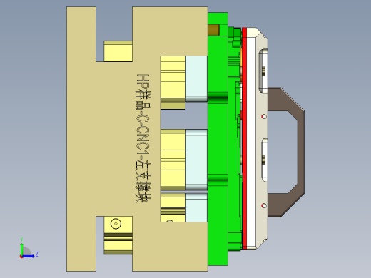 HP NCT-C-笔记本CNC工装夹具三维模型CNC1-200429左视缩略图